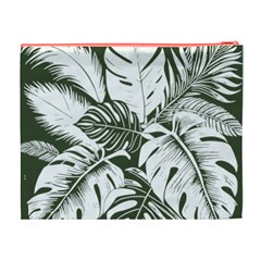 Abstract Art Tropical Leaves Cosmetic Bag (XL) from ArtsNow.com Back