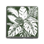 Abstract Art Tropical Leaves Memory Card Reader (Square 5 Slot)