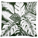 Abstract Art Tropical Leaves Large Cushion Case (One Side)