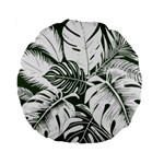 Abstract Art Tropical Leaves Standard 15  Premium Round Cushions