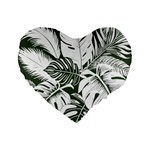 Abstract Art Tropical Leaves Standard 16  Premium Heart Shape Cushions