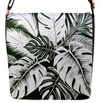 Abstract Art Tropical Leaves Flap Closure Messenger Bag (S)