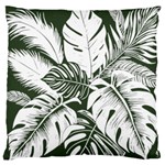 Abstract Art Tropical Leaves Standard Premium Plush Fleece Cushion Case (Two Sides)