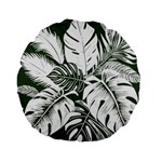 Abstract Art Tropical Leaves Standard 15  Premium Flano Round Cushions