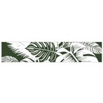 Abstract Art Tropical Leaves Small Premium Plush Fleece Scarf