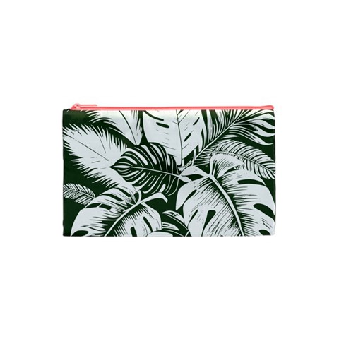 Abstract Art Tropical Leaves Cosmetic Bag (XS) from ArtsNow.com Front