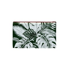 Abstract Art Tropical Leaves Cosmetic Bag (XS) from ArtsNow.com Back