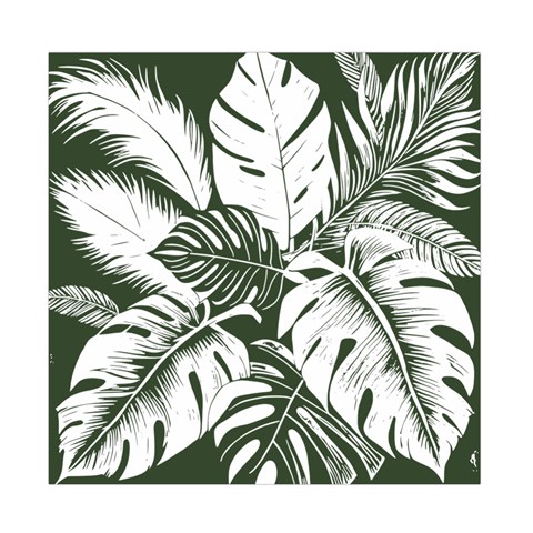 Abstract Art Tropical Leaves Duvet Cover Double Side (Full/ Double Size) from ArtsNow.com Back