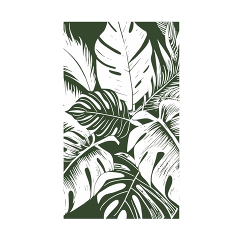 Abstract Art Tropical Leaves Duvet Cover Double Side (Single Size) from ArtsNow.com Back