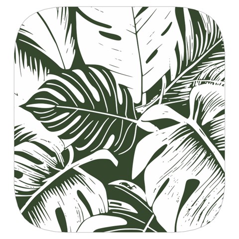 Abstract Art Tropical Leaves Toiletries Pouch from ArtsNow.com Side Left