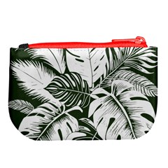 Abstract Art Tropical Leaves Large Coin Purse from ArtsNow.com Back