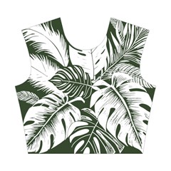 Abstract Art Tropical Leaves Cotton Crop Top from ArtsNow.com Front