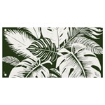 Abstract Art Tropical Leaves Banner and Sign 4  x 2 