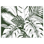 Abstract Art Tropical Leaves Two Sides Premium Plush Fleece Blanket (Baby Size)