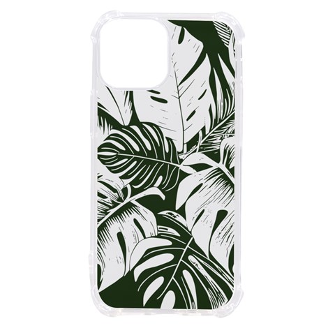 Abstract Art Tropical Leaves iPhone 13 mini TPU UV Print Case from ArtsNow.com Front