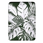 Abstract Art Tropical Leaves Rectangular Glass Fridge Magnet (4 pack)