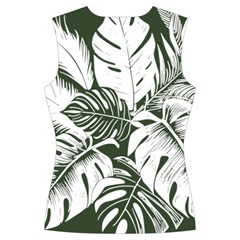 Abstract Art Tropical Leaves Women s Cut Out Long Sleeve T Back