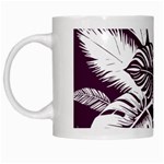 Abstract Art Tropical Leaves White Mug