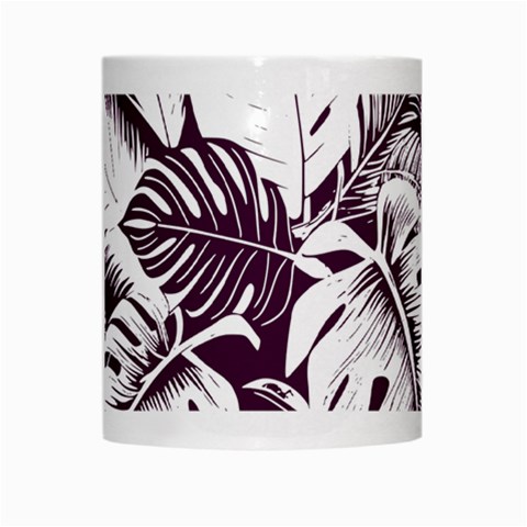 Abstract Art Tropical Leaves White Mug from ArtsNow.com Center