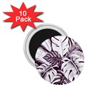 Abstract Art Tropical Leaves 1.75  Magnets (10 pack) 