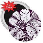 Abstract Art Tropical Leaves 3  Magnets (10 pack) 