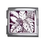 Abstract Art Tropical Leaves Mega Link Italian Charm (18mm)