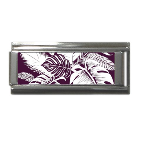 Abstract Art Tropical Leaves Superlink Italian Charm (9mm) from ArtsNow.com Front