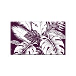 Abstract Art Tropical Leaves Sticker (Rectangular)