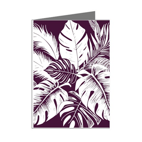 Abstract Art Tropical Leaves Mini Greeting Cards (Pkg of 8) from ArtsNow.com Right