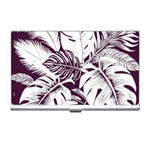 Abstract Art Tropical Leaves Business Card Holder