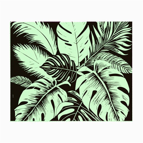 Abstract Art Tropical Leaves Small Glasses Cloth from ArtsNow.com Front