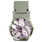 Abstract Art Tropical Leaves Money Clip Watches