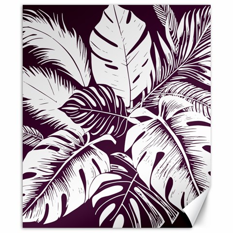 Abstract Art Tropical Leaves Canvas 8  x 10  from ArtsNow.com 8.15 x9.66  Canvas - 1