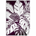 Abstract Art Tropical Leaves Canvas 12  x 18 