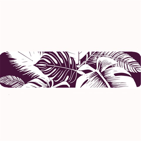 Abstract Art Tropical Leaves Large Bar Mat from ArtsNow.com 32 x8.5  Bar Mat