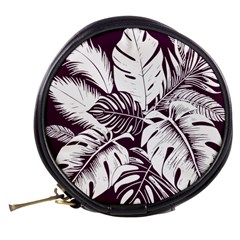 Abstract Art Tropical Leaves Mini Makeup Bag from ArtsNow.com Back