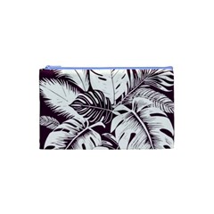 Abstract Art Tropical Leaves Cosmetic Bag (Small) from ArtsNow.com Front