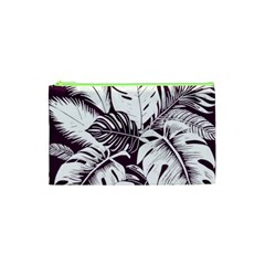 Abstract Art Tropical Leaves Cosmetic Bag (Small) from ArtsNow.com Front