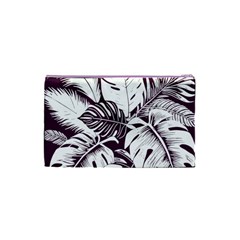 Abstract Art Tropical Leaves Cosmetic Bag (Small) from ArtsNow.com Back