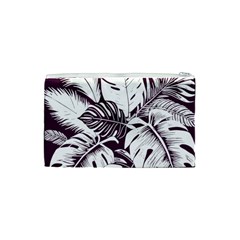 Abstract Art Tropical Leaves Cosmetic Bag (Small) from ArtsNow.com Back