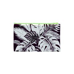 Abstract Art Tropical Leaves Cosmetic Bag (Small) from ArtsNow.com Back