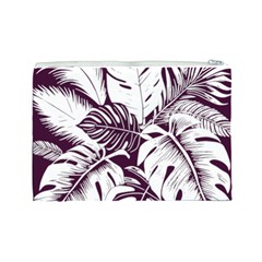 Abstract Art Tropical Leaves Cosmetic Bag (Large) from ArtsNow.com Back