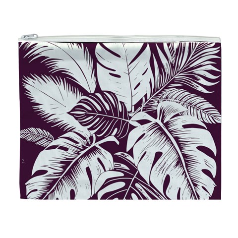 Abstract Art Tropical Leaves Cosmetic Bag (XL) from ArtsNow.com Front