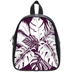 Abstract Art Tropical Leaves School Bag (Small)