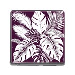 Abstract Art Tropical Leaves Memory Card Reader (Square 5 Slot)