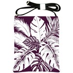 Abstract Art Tropical Leaves Shoulder Sling Bag