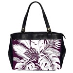 Abstract Art Tropical Leaves Oversize Office Handbag (2 Sides)