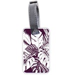 Abstract Art Tropical Leaves Luggage Tag (one side)