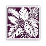 Abstract Art Tropical Leaves Memory Card Reader (Square)