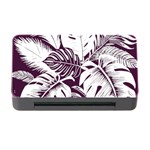 Abstract Art Tropical Leaves Memory Card Reader with CF